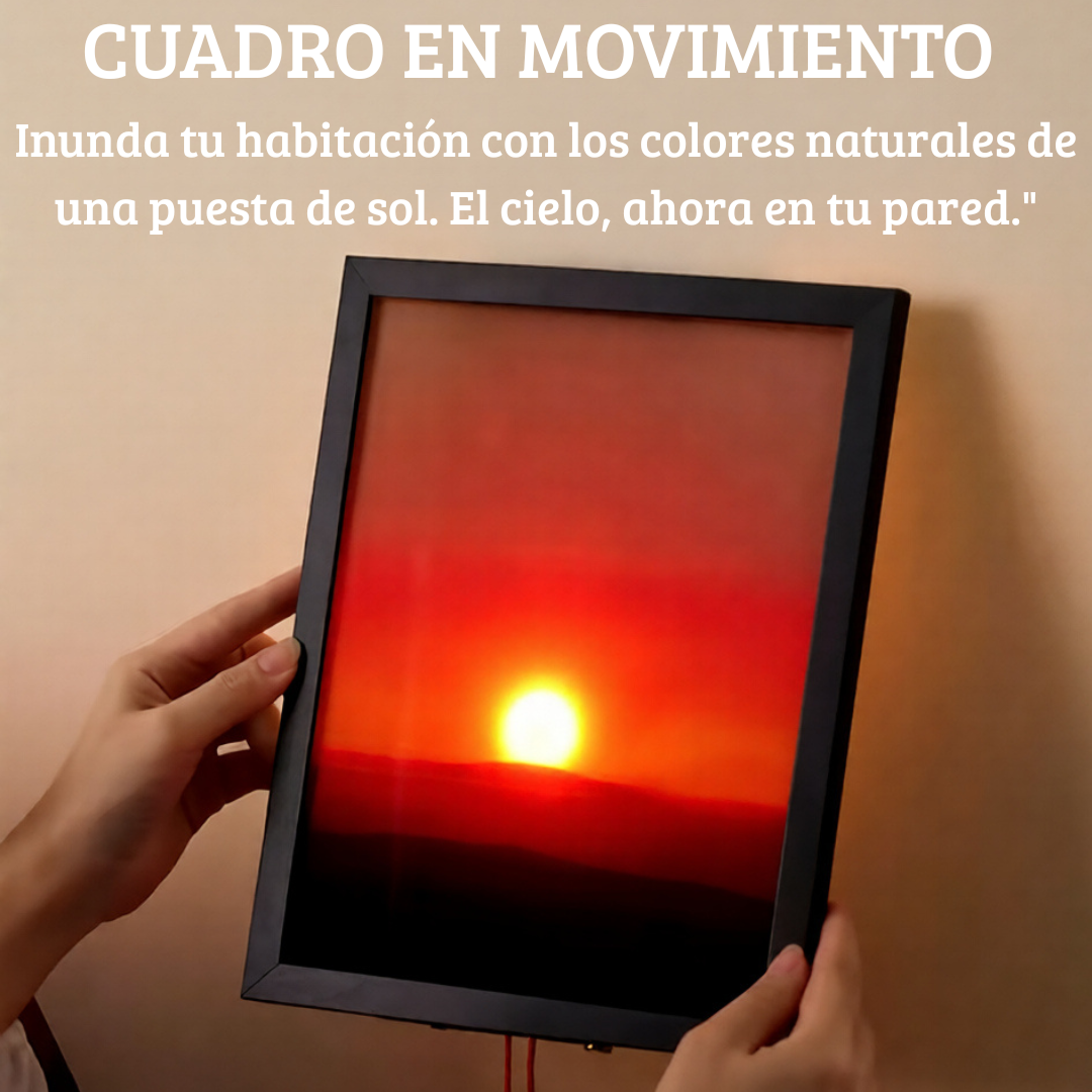 Cuadro animado de Atardecer