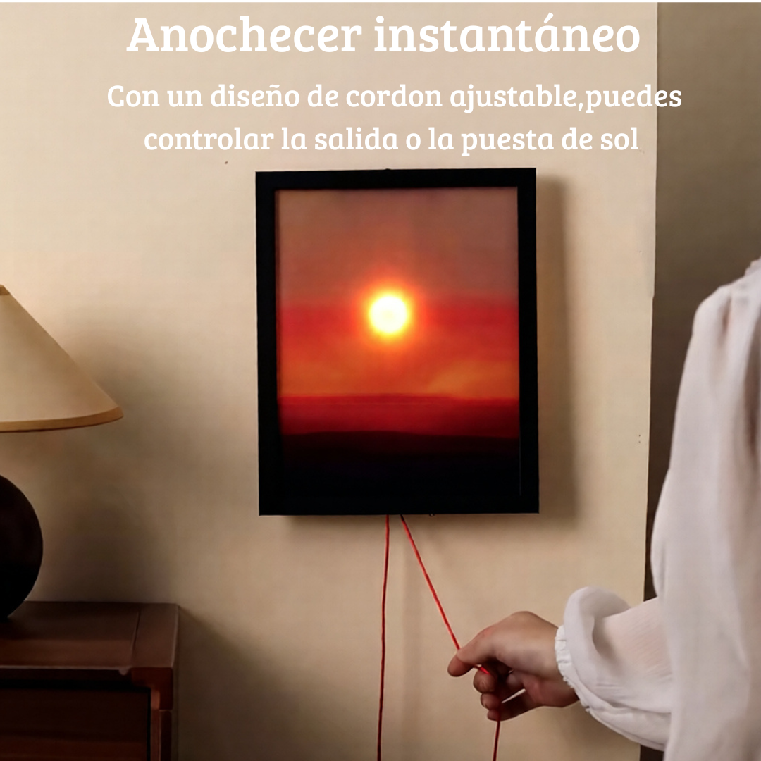 Cuadro animado de Atardecer